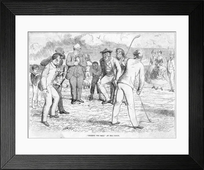 Framed Print : GOLF / HOLING OUT 1865 Framed Print : GOLF / HOLING OUT 1865