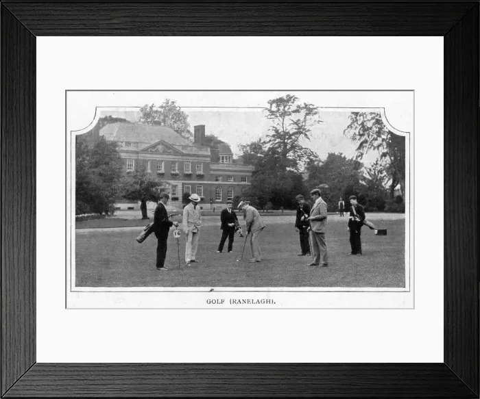 Framed Print : GOLF AT RANELAGH 1900 Framed Print : GOLF AT RANELAGH 1900
