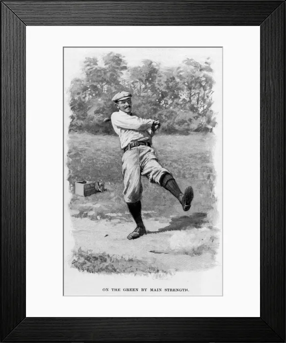 Framed Print : GOLFERS FOLLOW-THROUGH Framed Print : GOLFERS FOLLOW-THROUGH
