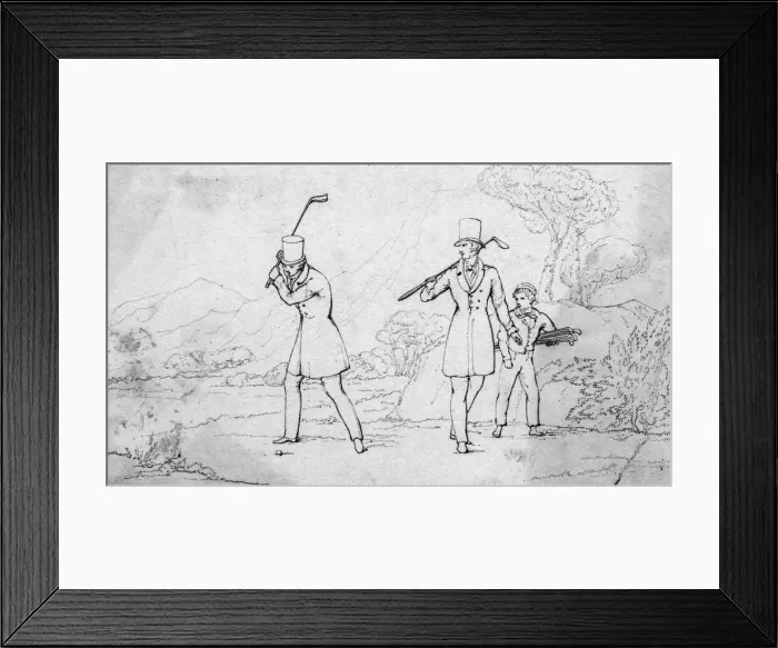 Framed Print : GOLFERS 1837 Framed Print : GOLFERS 1837