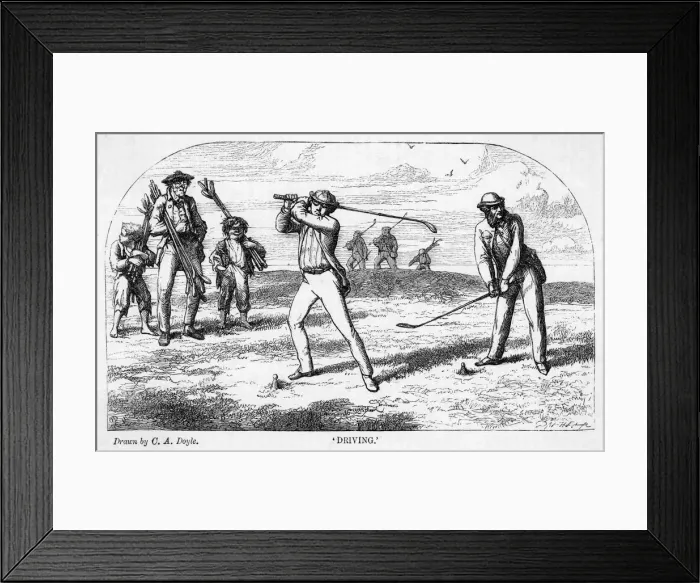 Framed Print : TEEING OFF 1863 Framed Print : TEEING OFF 1863