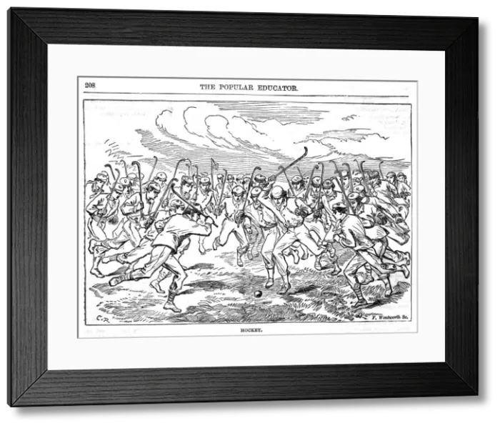 Framed Print : FRENETIC HOCKEY C1860 Framed Print : FRENETIC HOCKEY C1860