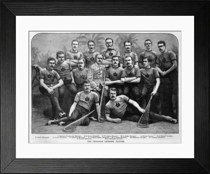 Framed Print : CANADIAN LACROSSE TEAM Framed Print : CANADIAN LACROSSE TEAM