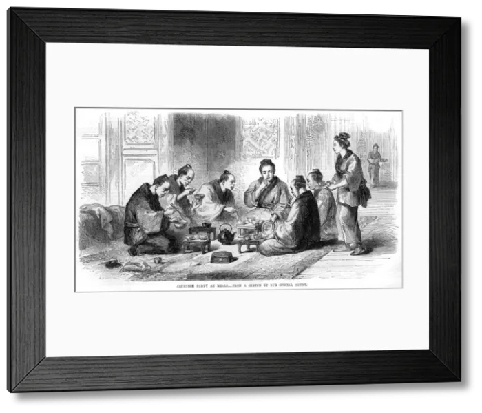 Framed Print : WAITRESS & JAPANESE MEN WAITRESS & JAPANESE MEN Framed Print : WAITRESS & JAPANESE MEN WAITRESS & JAPANESE MEN