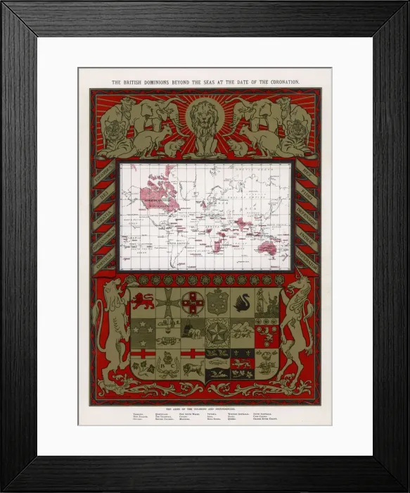Framed Print : WORLD MAP / BRIT EMPIRE Framed Print : WORLD MAP / BRIT EMPIRE