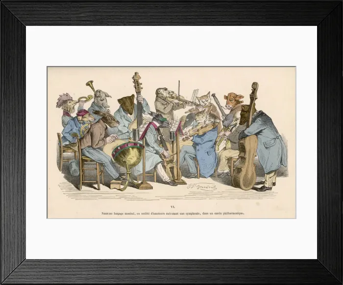Framed Print : Grandville Musicians Framed Print : Grandville Musicians