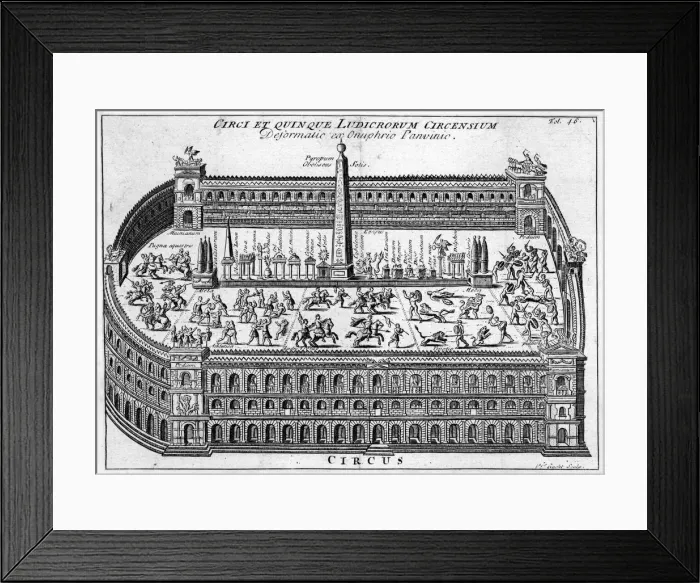 Framed Print : ROMAN CIRCUS GAMES Framed Print : ROMAN CIRCUS GAMES