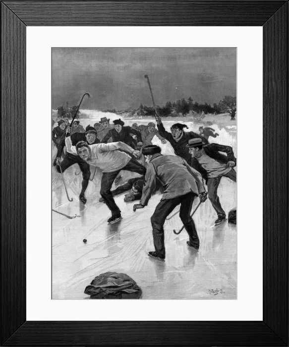 Framed Print : ICE HOCKEY IN AMERICA Framed Print : ICE HOCKEY IN AMERICA