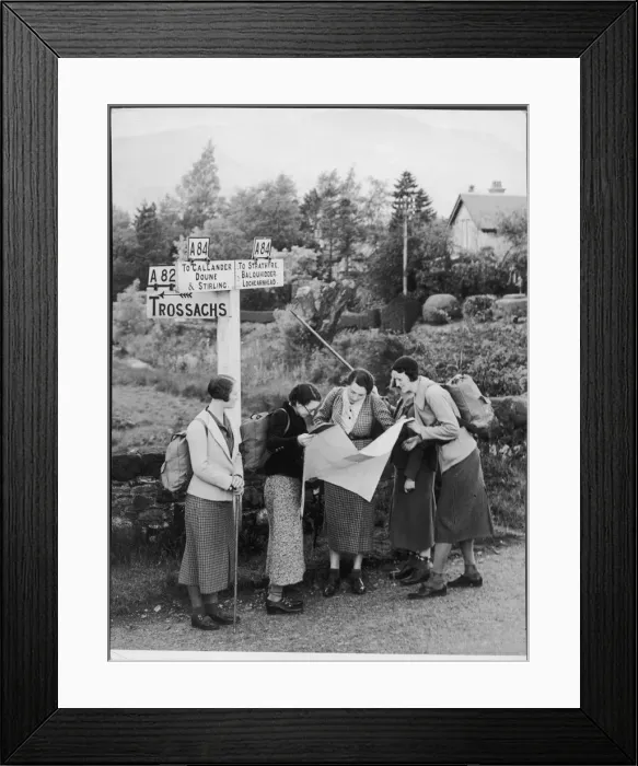 Framed Print : HIKING FASHIONS 1926 Framed Print : HIKING FASHIONS 1926