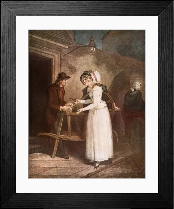 Framed Print : MUSLIN GOWN 1795 Framed Print : MUSLIN GOWN 1795