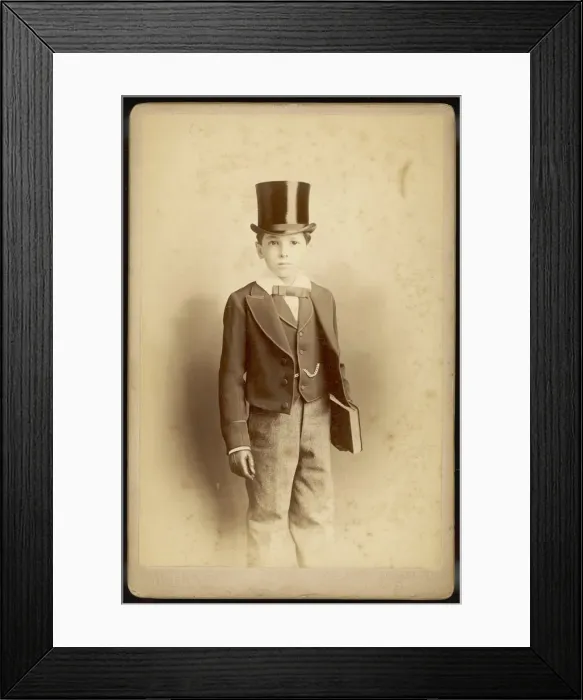 Framed Print : BOY IN BEST CLOTHES 1880 Framed Print : BOY IN BEST CLOTHES 1880