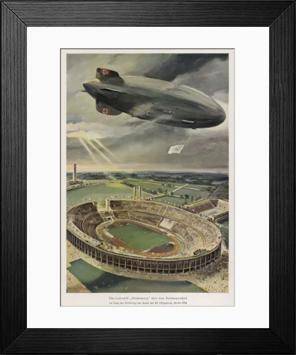 Framed Print : ZEP HIND AT OLYMPICS Framed Print : ZEP HIND AT OLYMPICS