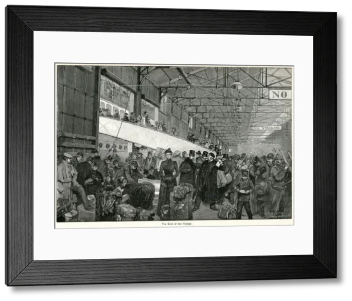 Framed Print : End of the voyage 1891 Framed Print : End of the voyage 1891