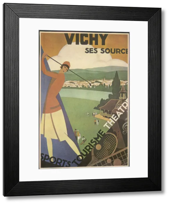 Framed Print : FRANCE / VICHY / GOLF 1925 Framed Print : FRANCE / VICHY / GOLF 1925
