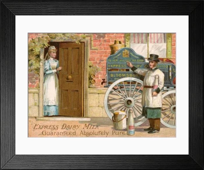 Framed Print : ADVERT / EXPRESS DAIRY Framed Print : ADVERT / EXPRESS DAIRY
