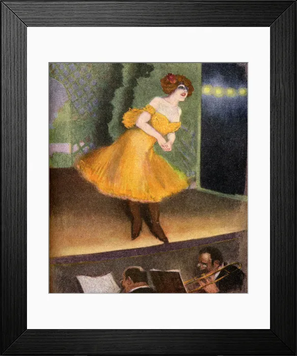 Framed Print : SINGER ON STAGE / 1911 Framed Print : SINGER ON STAGE / 1911