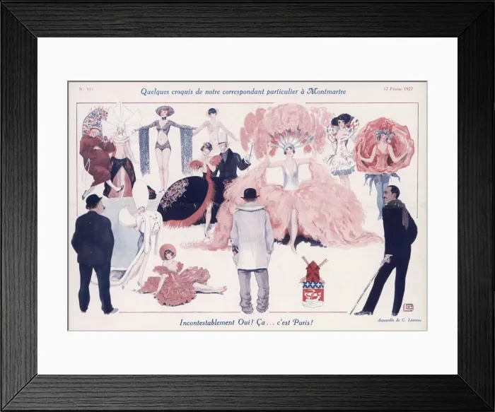 Framed Print : PARIS SHOWGIRLS / 1927 Framed Print : PARIS SHOWGIRLS / 1927