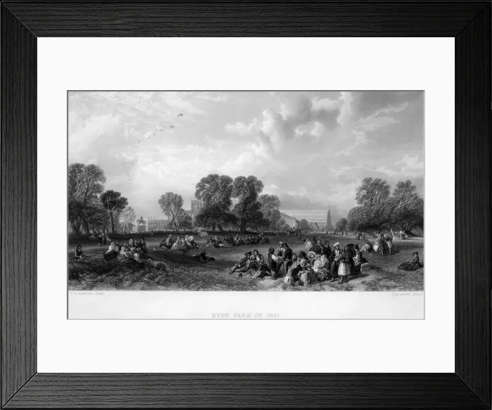 Framed Print : CRYSTAL PALACE IN B+W Framed Print : CRYSTAL PALACE IN B+W