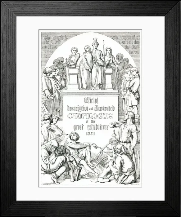 Framed Print : Catalogue title page 1851 Framed Print : Catalogue title page 1851