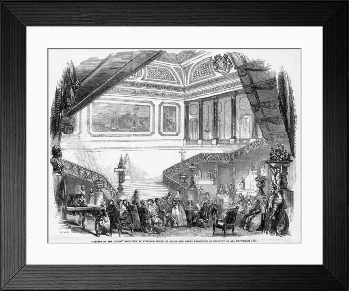 Framed Print : MEETING OF LADIES 1850 Framed Print : MEETING OF LADIES 1850