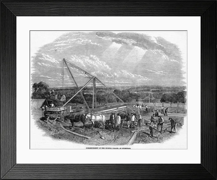 Framed Print : SYDENHAM WORK STARTS Framed Print : SYDENHAM WORK STARTS