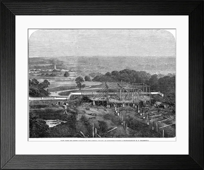 Framed Print : CRYSTAL PALACE PROGRESS Framed Print : CRYSTAL PALACE PROGRESS