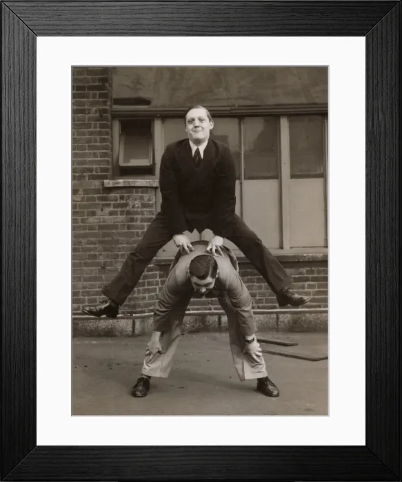 Framed Print : LEAPFROG CHAPS 1930S Framed Print : LEAPFROG CHAPS 1930S