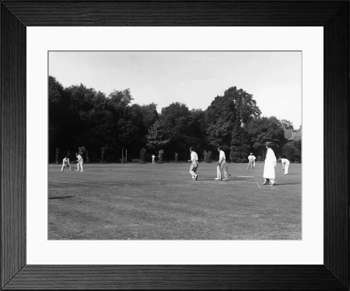 Framed Print : CRICKET AT WOKING 1930