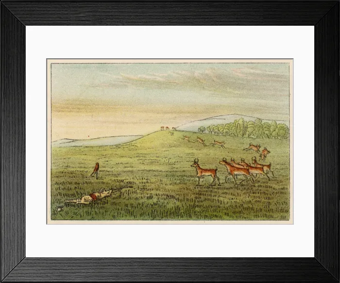 Framed Print : RACIAL  /  STALKING ANTELOPE