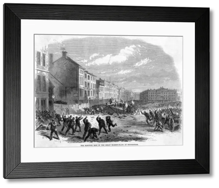Framed Print : NOTTINGHAM RIOT 1865 Framed Print : NOTTINGHAM RIOT 1865
