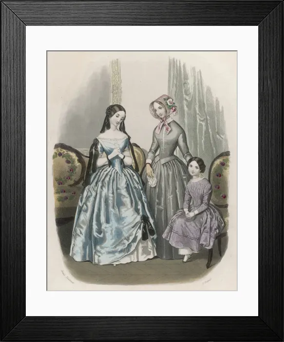 Framed Print : Magasin Demoiselles 1847 Framed Print : Magasin Demoiselles 1847