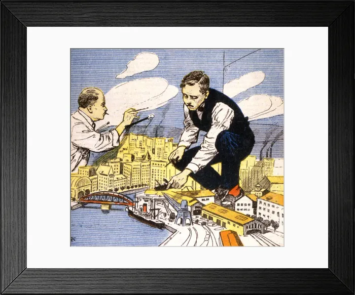 Framed Print : BUILDING MINI CITIES Framed Print : BUILDING MINI CITIES