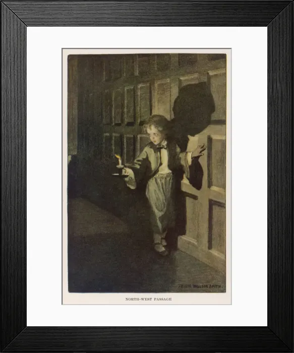 Framed Print : BOYS HEADS TO BED Framed Print : BOYS HEADS TO BED