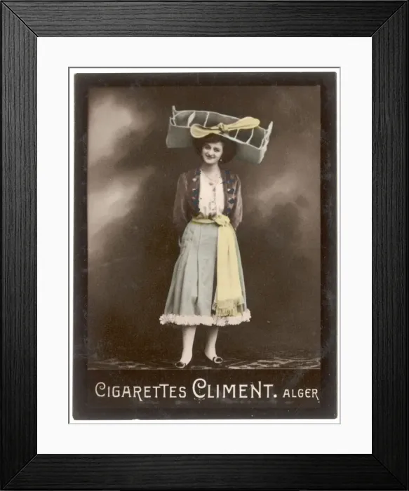 Framed Print : Girl in Aeroplane Hat Framed Print : Girl in Aeroplane Hat