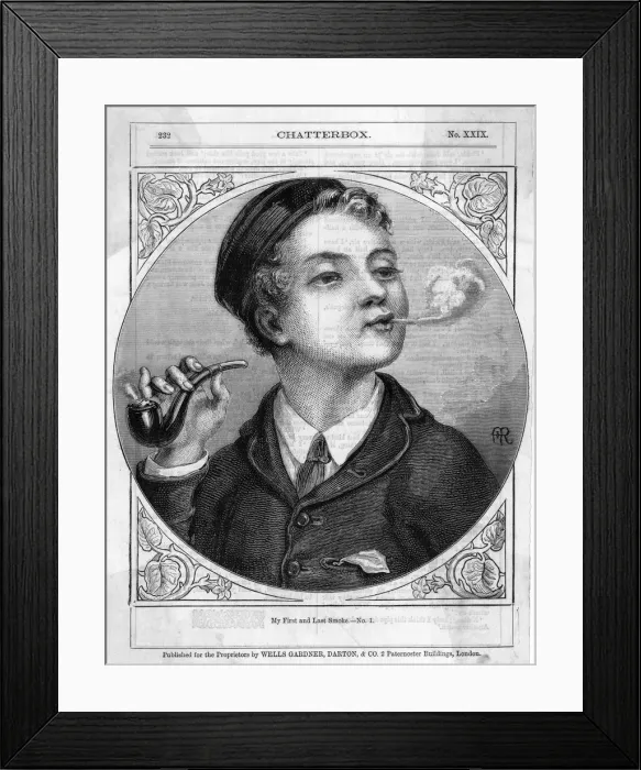 Framed Print : MY FIRST SMOKE (1 OF 2) Framed Print : MY FIRST SMOKE (1 OF 2)