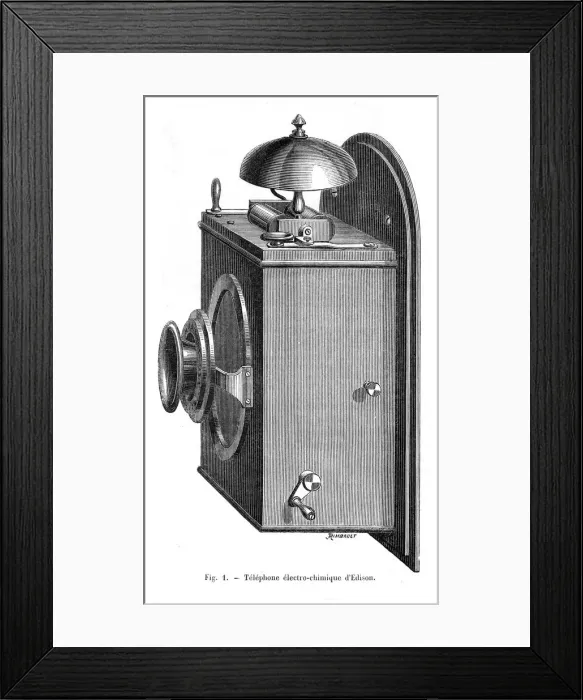 Framed Print : ELECTRO-CHEMICAL PHONE Framed Print : ELECTRO-CHEMICAL PHONE