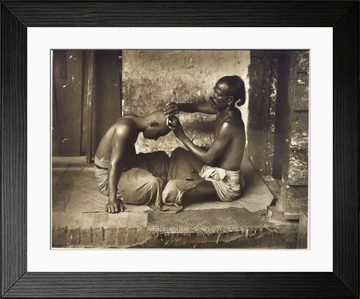 Framed Print : RACIAL / SRI LANKA / BARBER Framed Print : RACIAL / SRI LANKA / BARBER