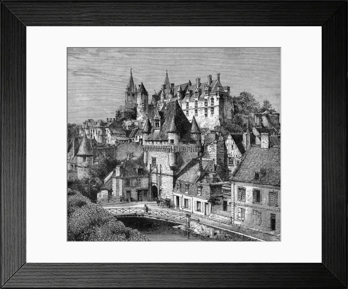 Framed Print : FRANCE, LOCHES CHATEAU Framed Print : FRANCE, LOCHES CHATEAU