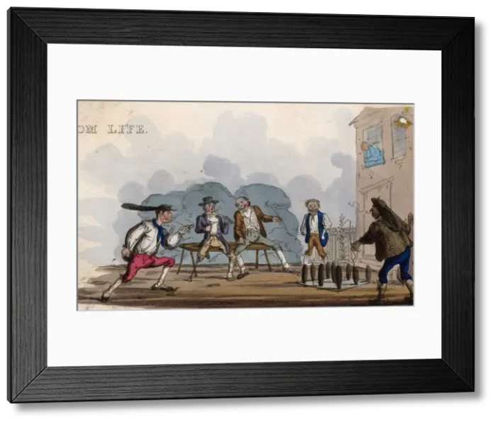 Framed Print : GAME / OUTDOOR SKITTLES Framed Print : GAME / OUTDOOR SKITTLES