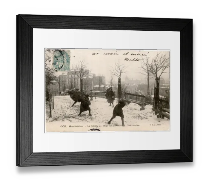 Framed Print : GAME / WINTER / MONTMARTRE Framed Print : GAME / WINTER / MONTMARTRE