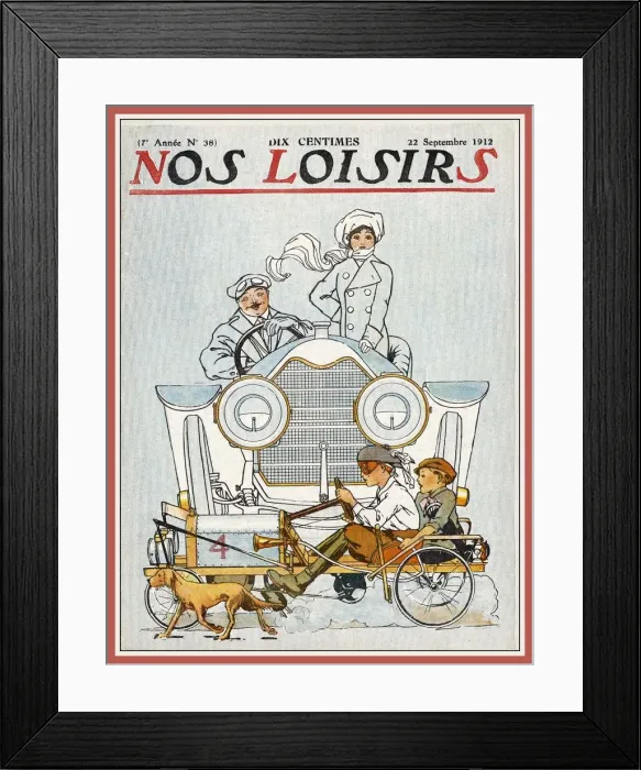 Framed Print : BOYS IN PEDAL CAR / 1912 Framed Print : BOYS IN PEDAL CAR / 1912