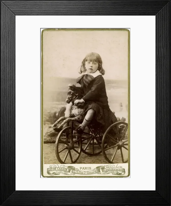 Framed Print : BOY ON TOY HORSE Framed Print : BOY ON TOY HORSE