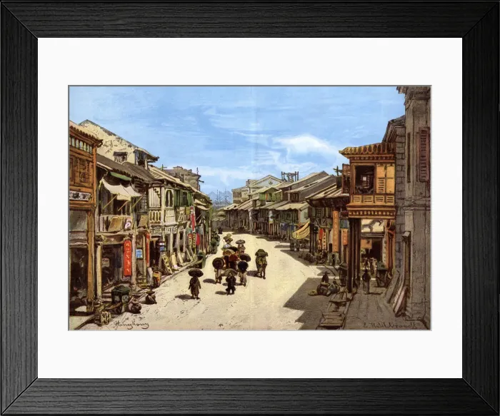 Framed Print : CHINA / HONG KONG C1890 Framed Print : CHINA / HONG KONG C1890