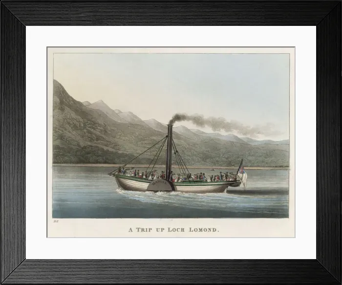 Framed Print : Steamer on Loch Lomond Framed Print : Steamer on Loch Lomond