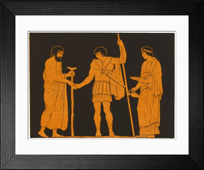 Framed Print : Greece - Warrior Farewell Framed Print : Greece - Warrior Farewell