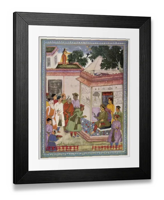 Framed Print : PERSIAN EMIR AUDIENCE Framed Print : PERSIAN EMIR AUDIENCE