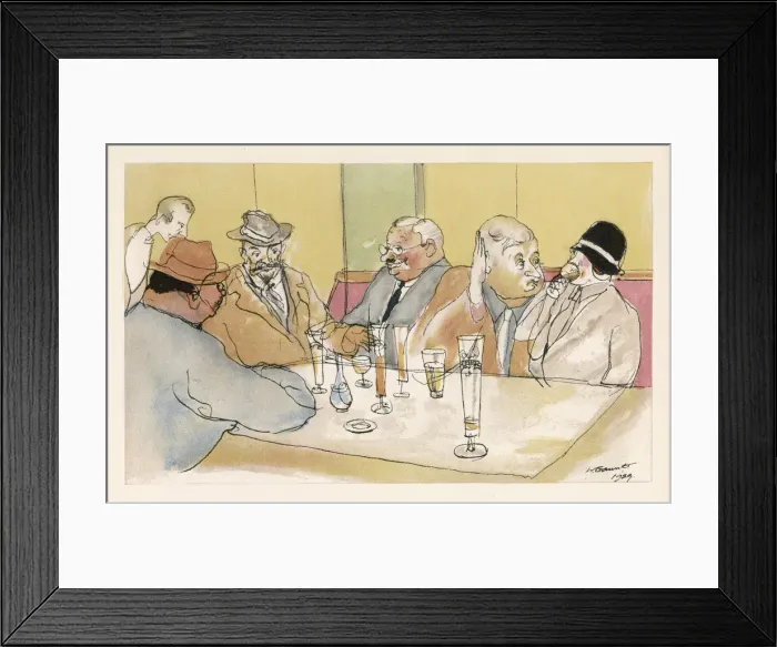 Framed Print : CAFE ROYAL DRINKS 1929 Framed Print : CAFE ROYAL DRINKS 1929