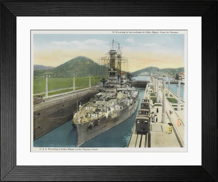 Framed Print : WYOMING WARSHIP Framed Print : WYOMING WARSHIP