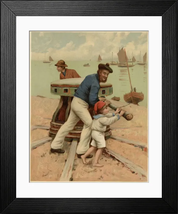 Framed Print : TURNING THE CAPSTAN Framed Print : TURNING THE CAPSTAN