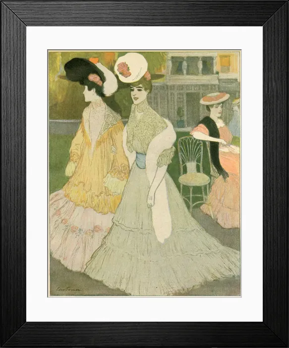 Framed Print : PARISIENNES 1906 Framed Print : PARISIENNES 1906